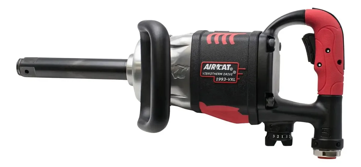 Ferramentas pneumáticas Aircat -vxl: chave de impacto reta. Cor Preto