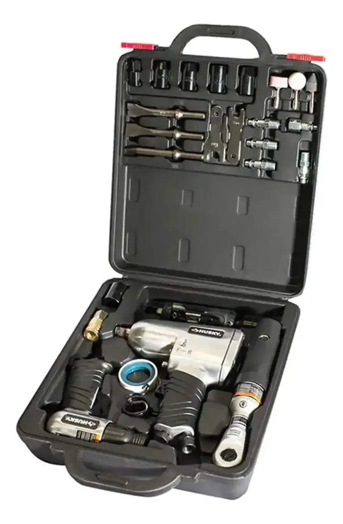 Kit de ferramentas pneumáticas, 27 unidades, Husky