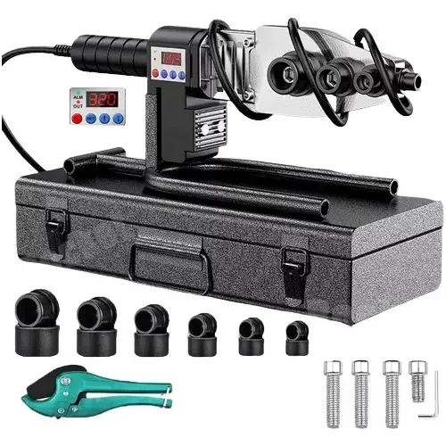 Display digital do kit de termofusores XTTX com 6 matrizes+tesoura