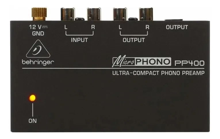 Behringer Pp400 Pré-amplificador Phono Ultra Compacto