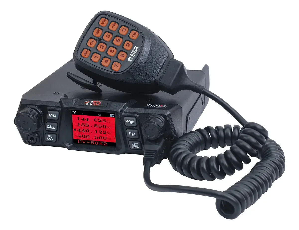 Base de banda dupla Btech Mobile UV-50x2 50W - Radio Mó