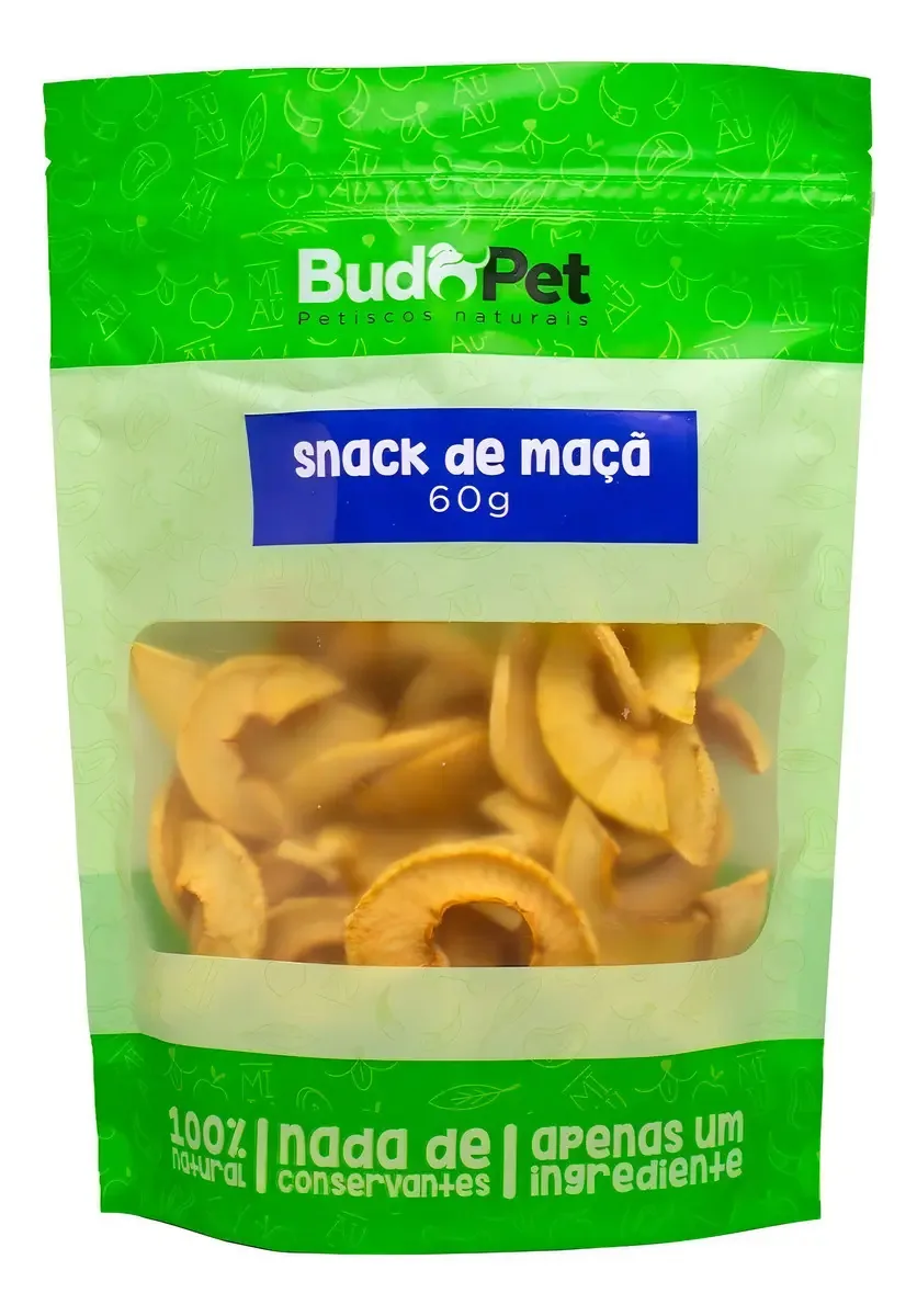 Petisco Narural Budopet Caes E Gatos Snack Maca 80gr