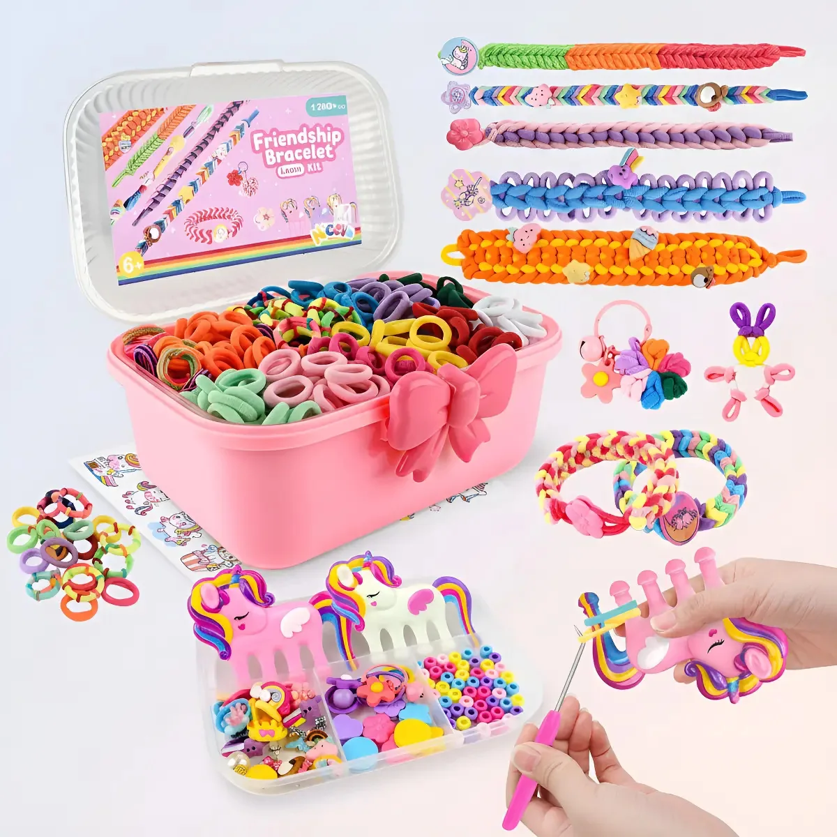 Kit DIY: crie incríveis pulseiras trançadas multicoloridas