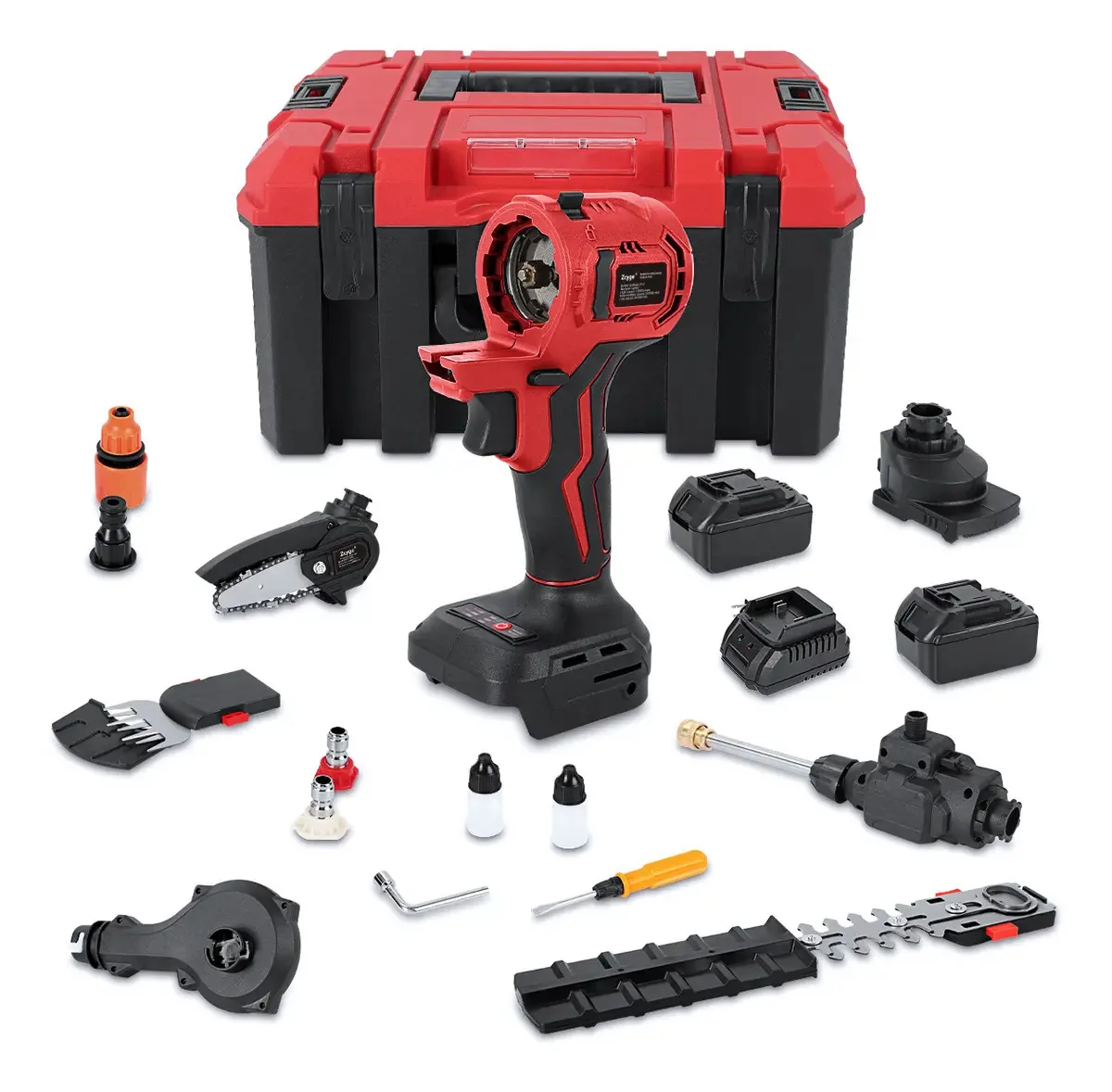 Conjunto de motosserras elétricas multifuncionais Zcyge 21v 4in1