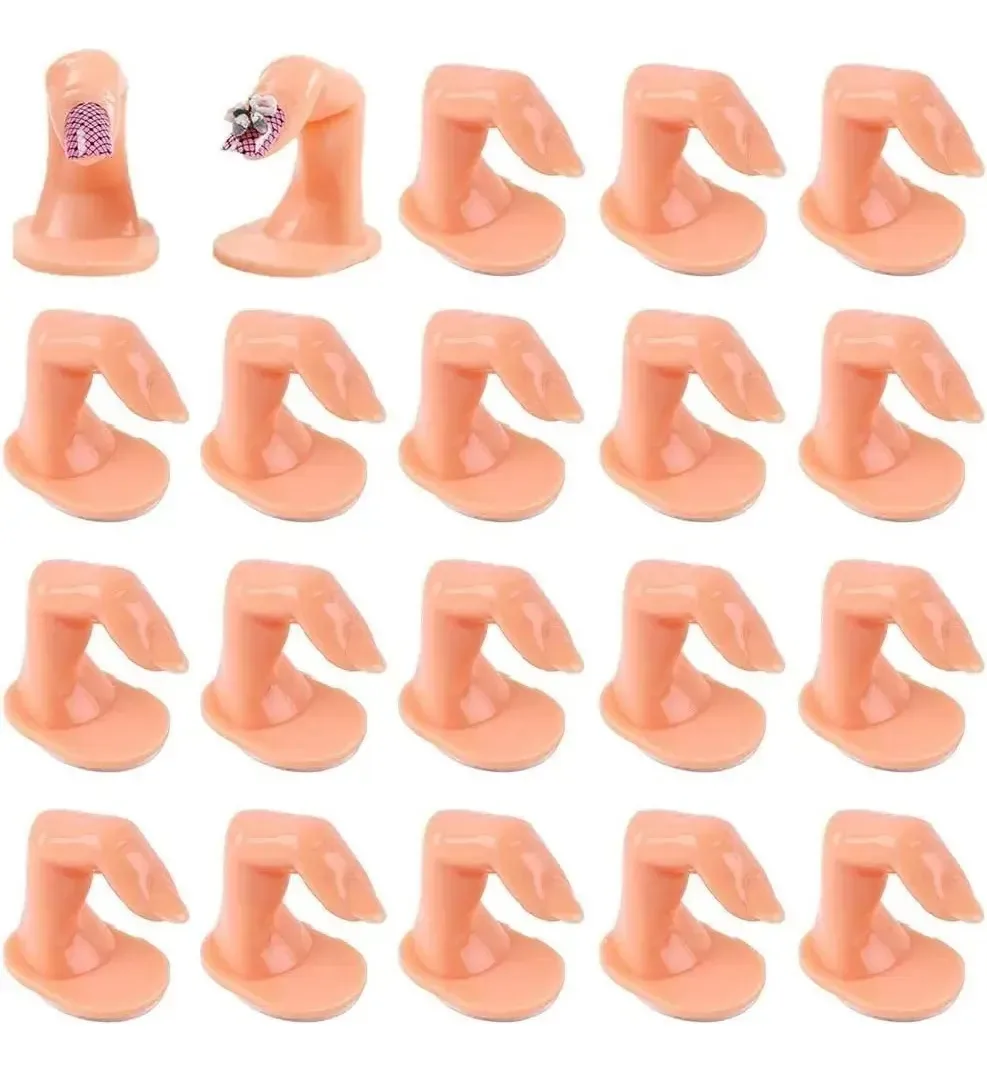 50 unidades de dedos para unhas Pratique designs de amostras sem unhas