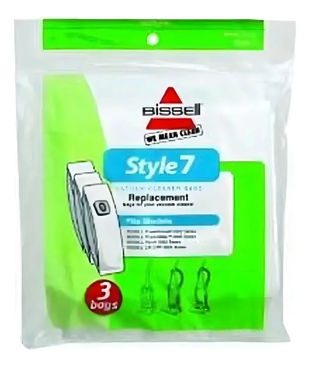 Sacos para Aspirador Bissell Style 7, Pacote com 3, Branco