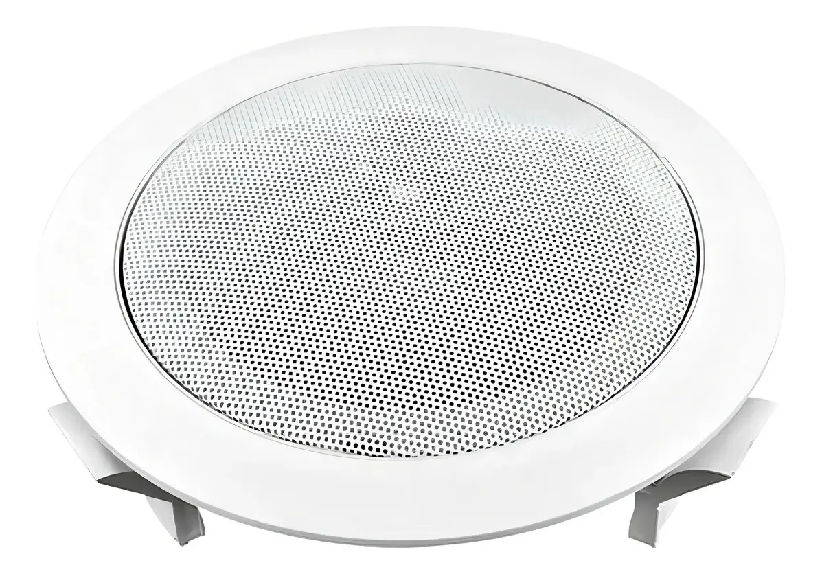 Arandela 6 Polegadas Som Ambiente Teto Gesso Redonda Cor Branco
