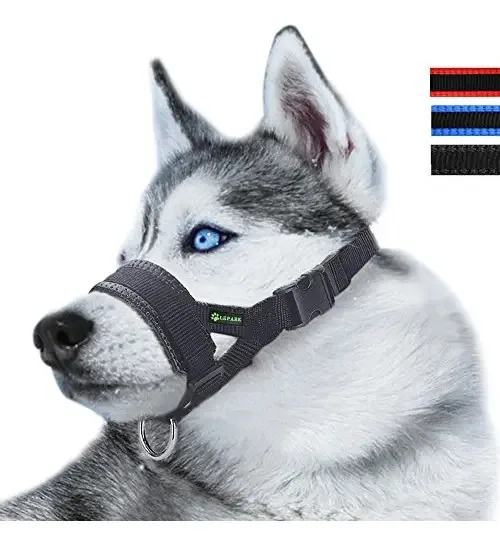 Focinho de nylon para cães para evitar que mordam, latirem e muito mais