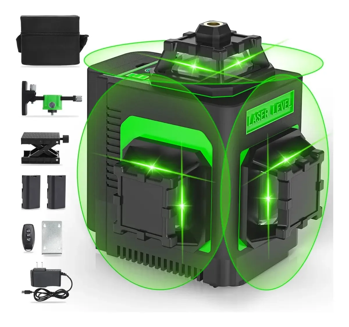 Nível de laser Housolution, laser de linha cruzada de 3 x 360