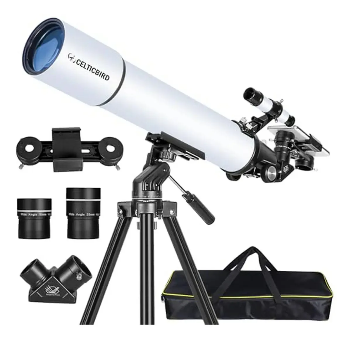 Telescópio refrator de 80x800mm