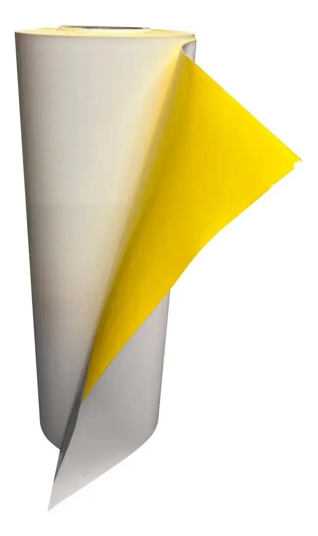 Vinil têxtil amarelo em relevo Colortex
