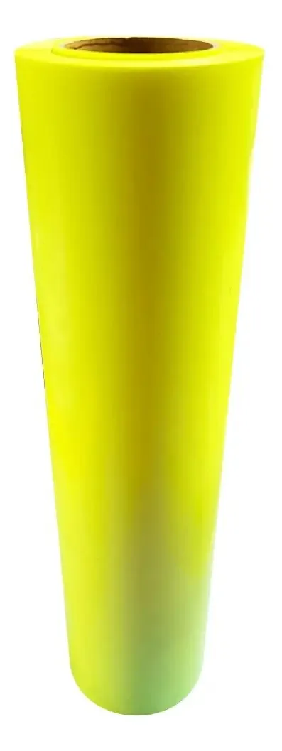 Vinil têxtil amarelo neon Colortex Puff