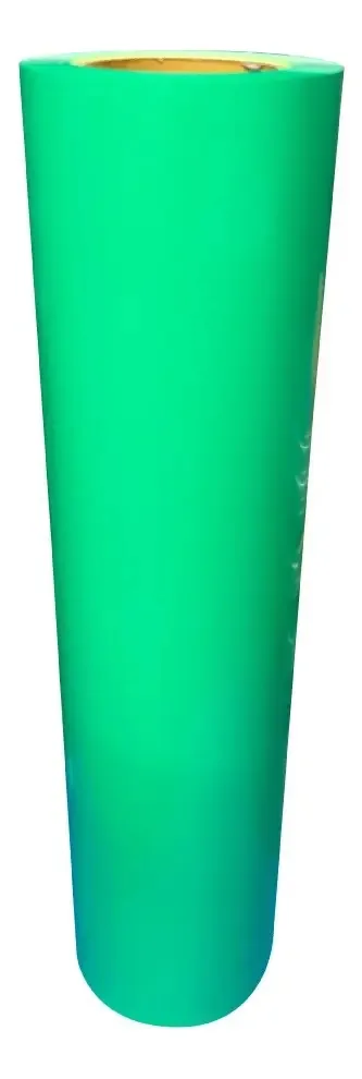 Vinil têxtil Colortex Puff, cor verde neon