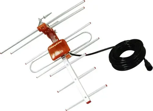 Antena Aerea Para Tv Uhf Vhf Hdtv Fm 8 Elementos