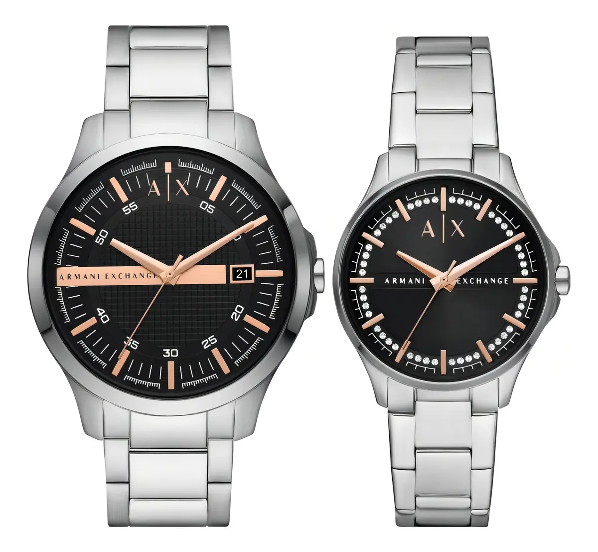 Pacote de relógios unissex Armani Exchange AX7132Set