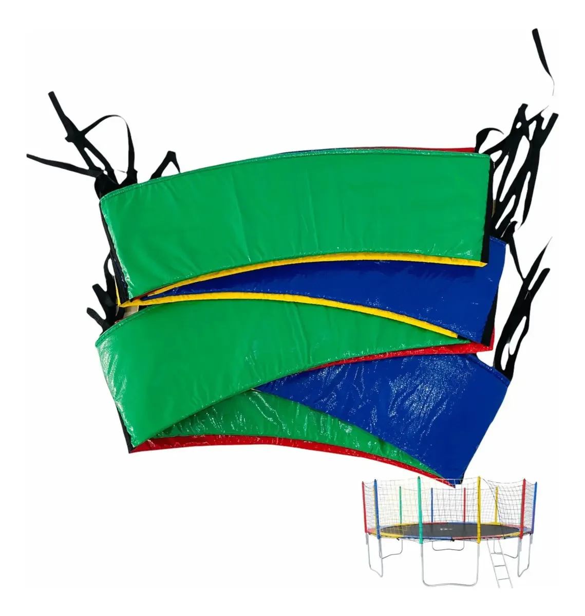 Proteção Molas Colorido Camas Elásticas Pula Pula 1,83 Mtrs