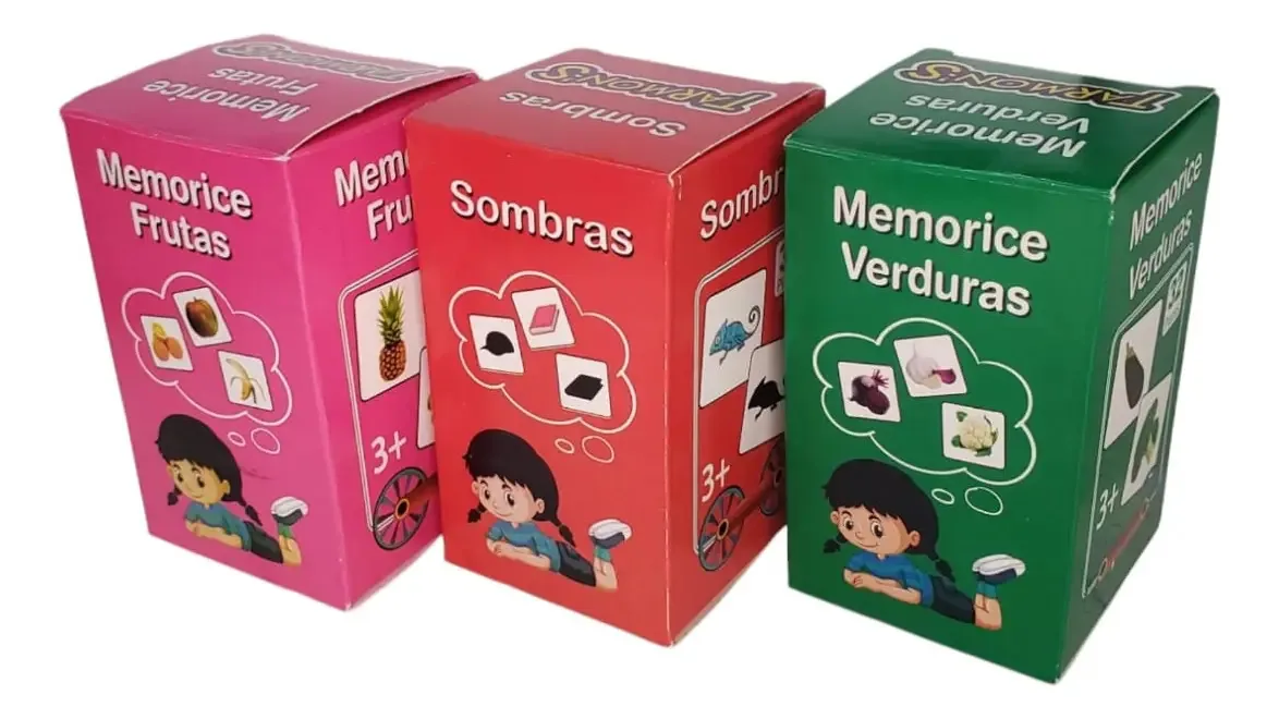 Memorize frutas, vegetais e sombra, didática escolar