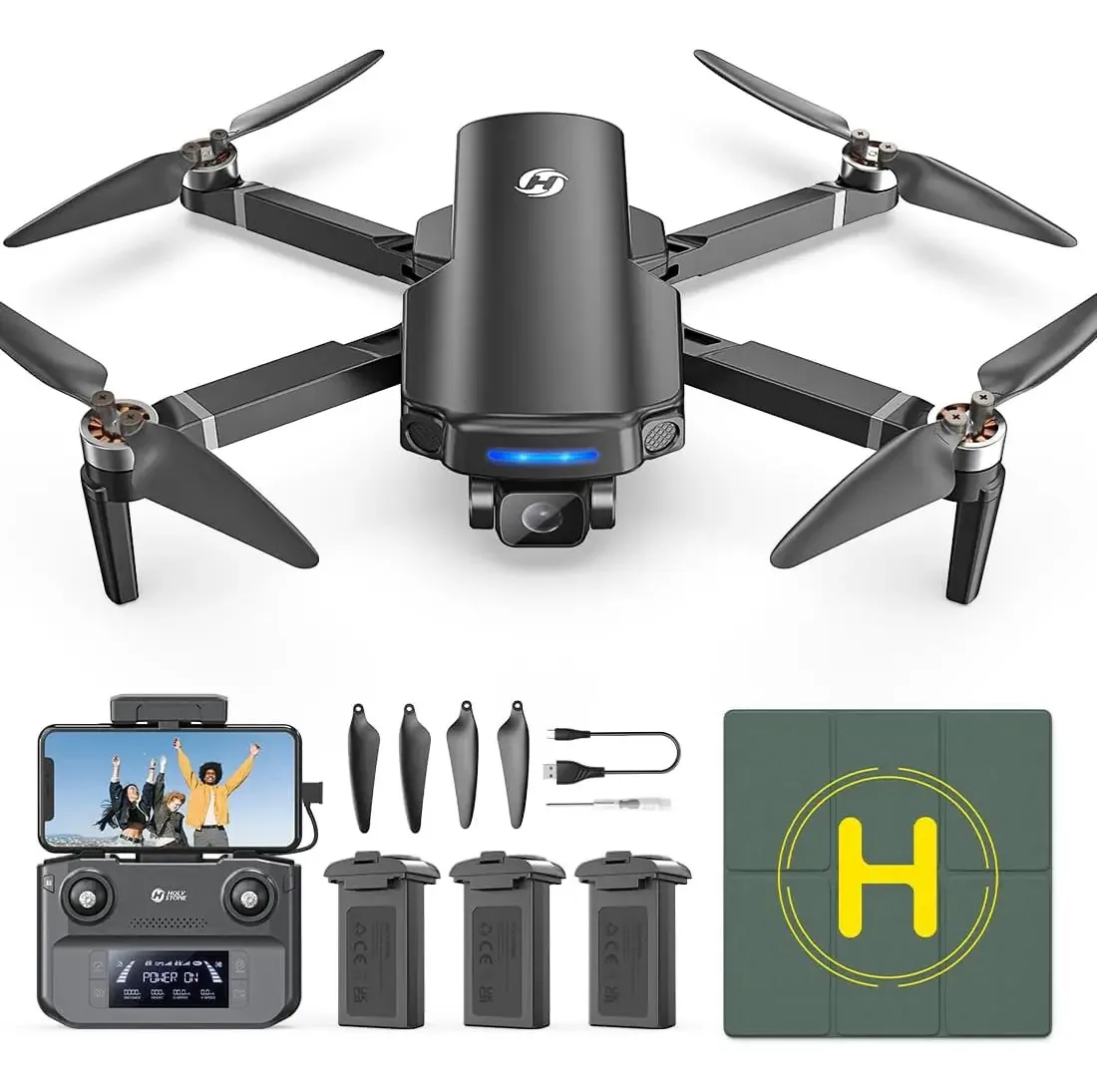 Drones GPS Holy Stone HS360s com câmera 4K Uhd para adultos