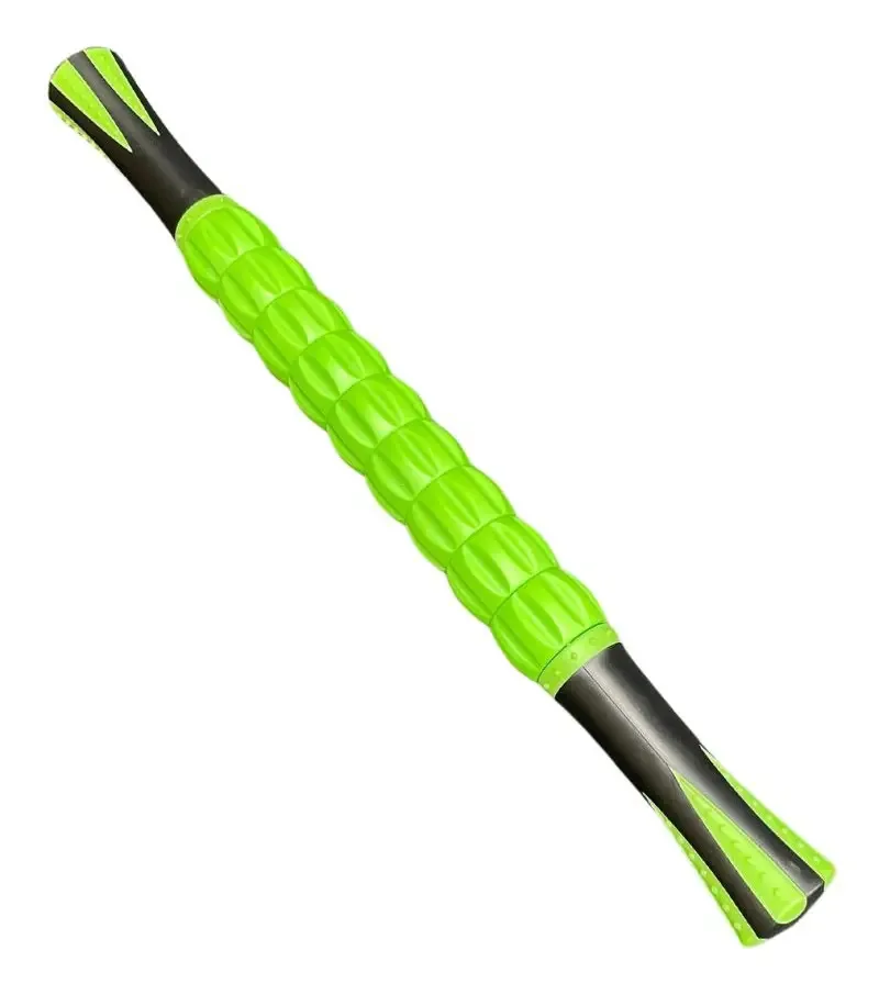 Bastão massageador verde Kinesio Gmp com rolos