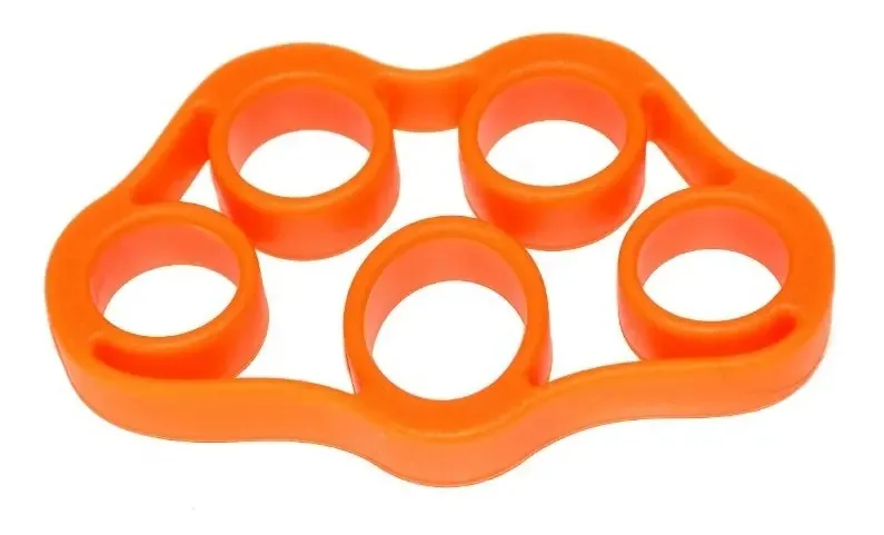 Exercitador de dedos flexível Gmp, forte, reabilitação de mãos, cor laranja