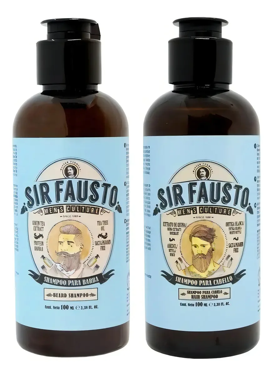 Shampoo de cabelo Sir Fausto Pocket Travel Beard +