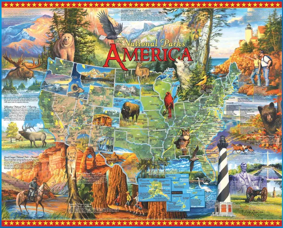 White Mountain Puzzles National Parks - 1000 quebra-cabeças