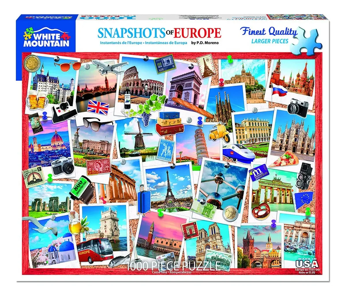 White Mountain Puzzles Instantâneos da Europa - Puzzle Of