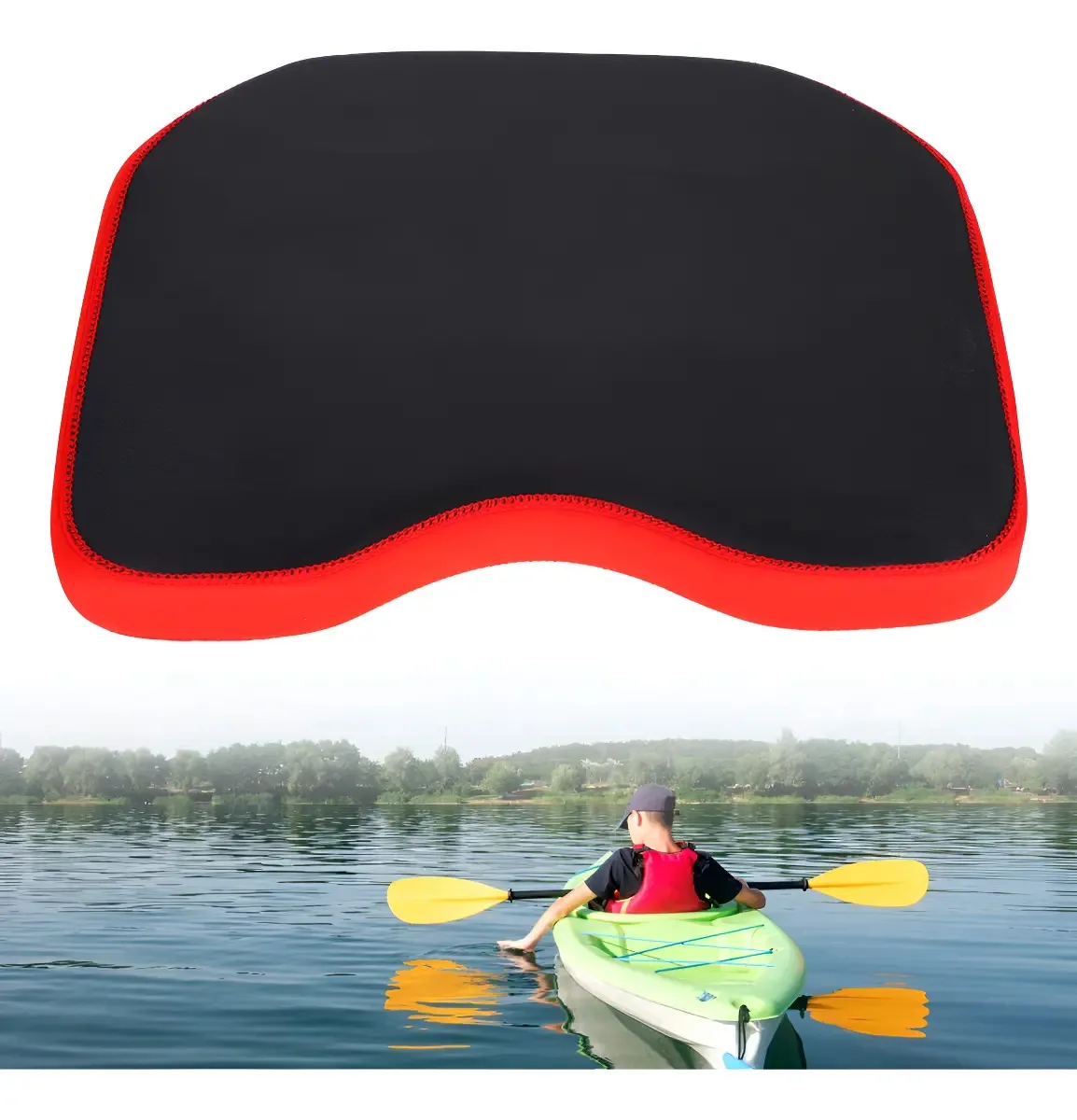 Almofada de assento de caiaque de pesca Cocoarm, almofada Asi