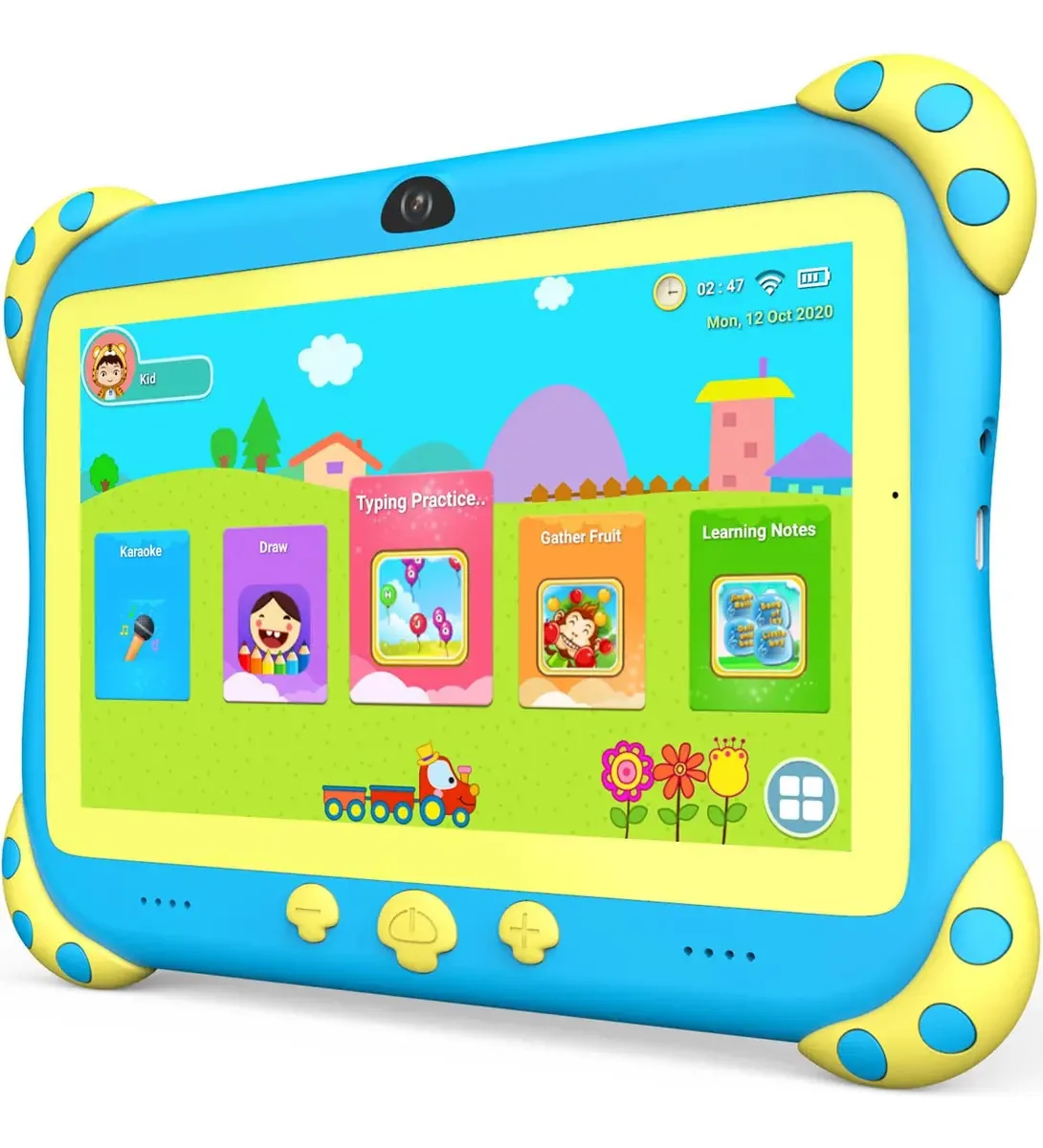 Yinoche - tablet infantil de 7 polegadas para crianças, tablets Wi-Fi para crianças, tablets de 32 g, Android 10, tablets para crianças pequenas, controle parental e tablets infantis com software...