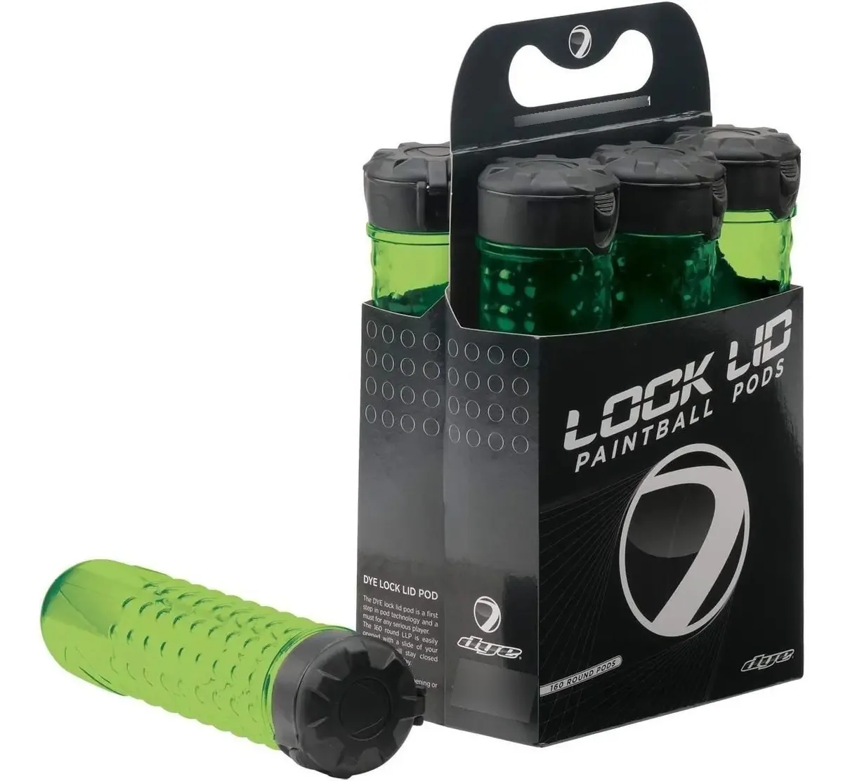 Tampas Dye para Cadeado de Paintball, 160 Unidades, Lime, 6