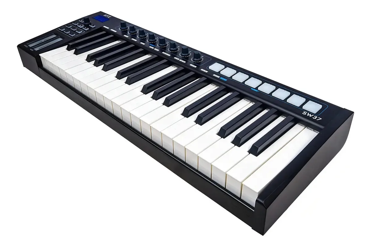 Kfx Sw37 Teclado Controlador Midi Usb 37 Teclas Semi Pesadas