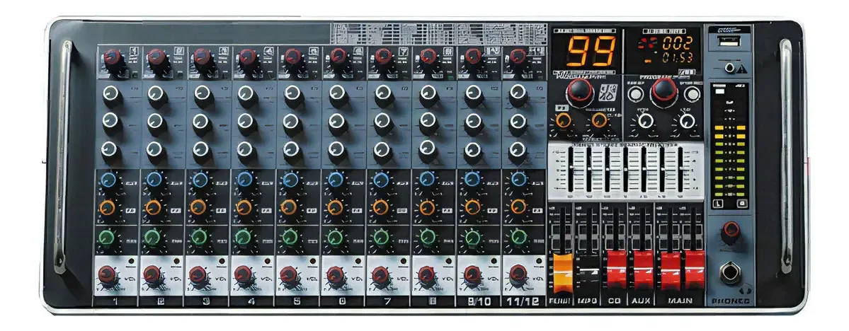 Amw Rm12 Dsp Mesa De Som Rack 12 Canais Efx Bt Usb Interface