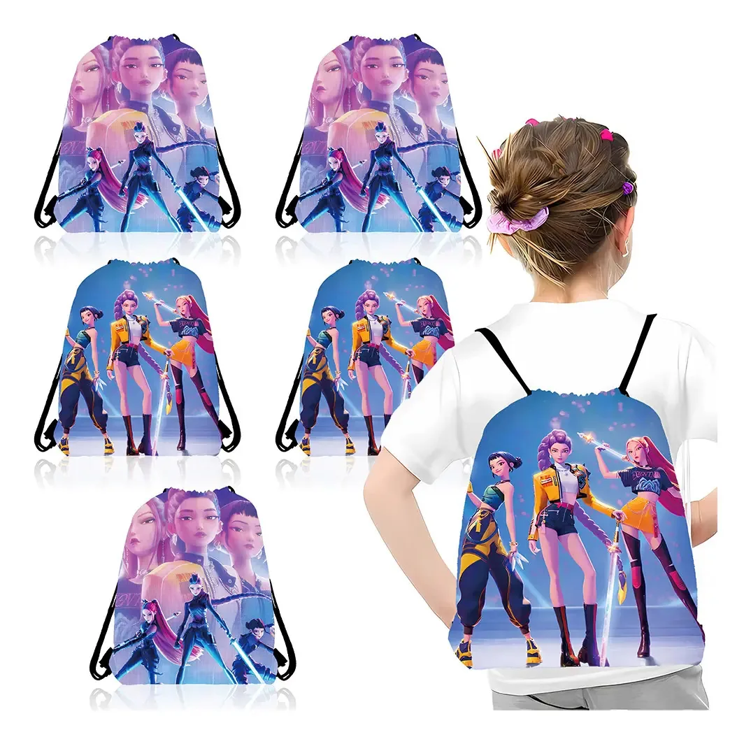 Mochilas Huntrix K-pop Demon Hunters, 5 unidades