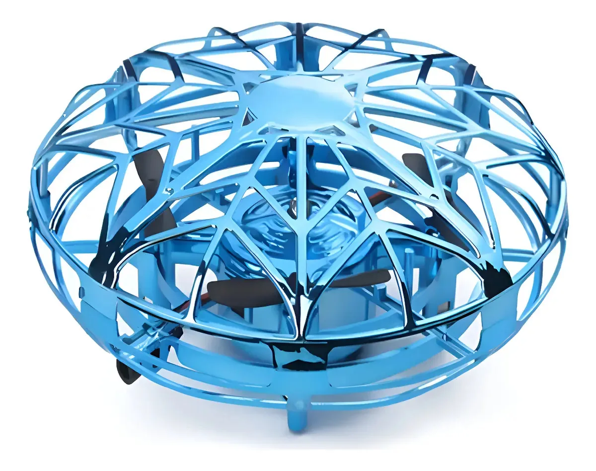 Drone Boomerang Spinner Flying Ufo Recarregável Azul