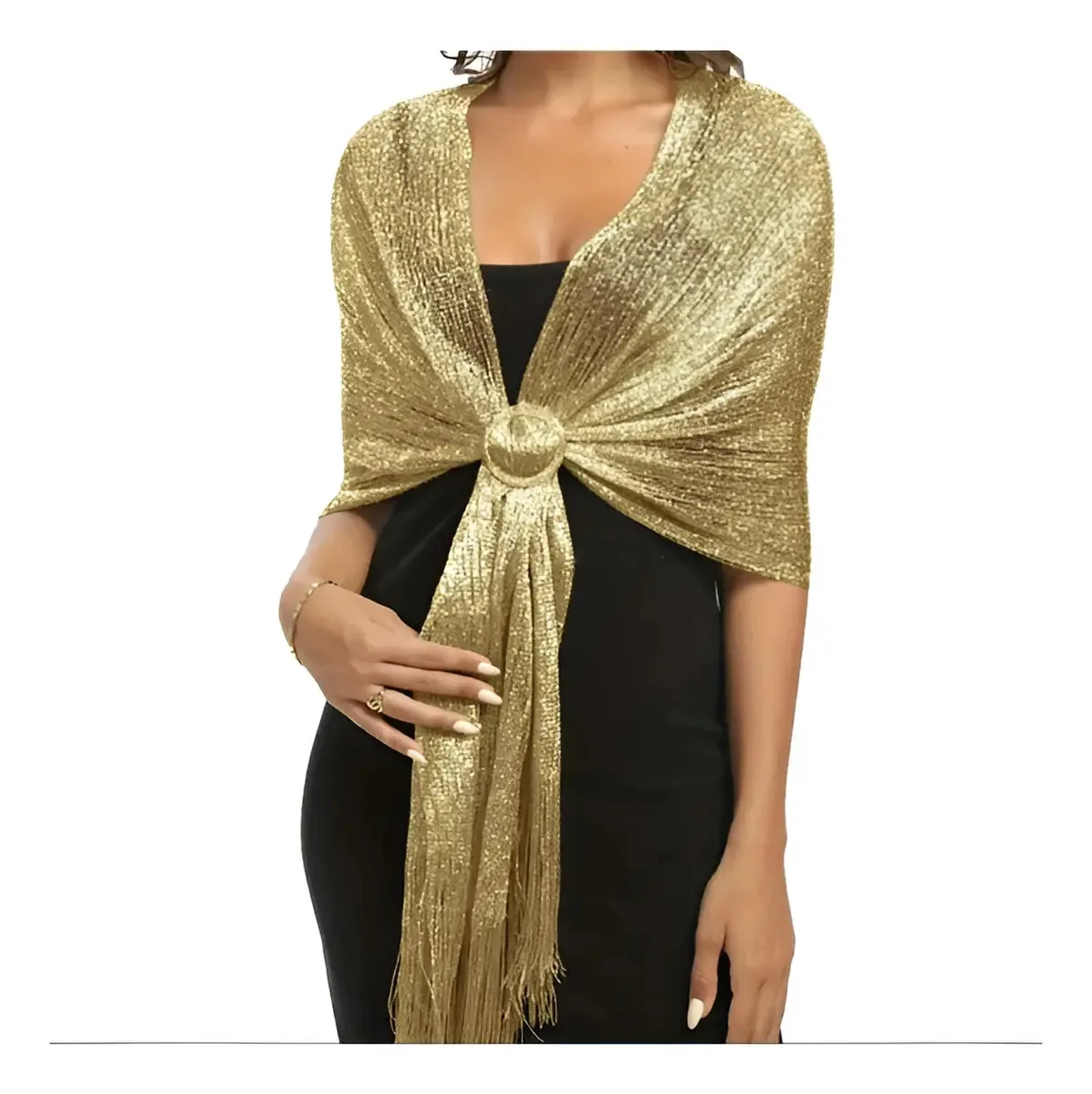 Vestido elegante Shiny Openwork Party Chalina Pashmina
