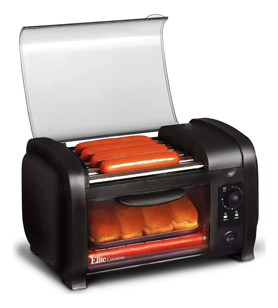 Máquina de fazer cachorro-quente preto
