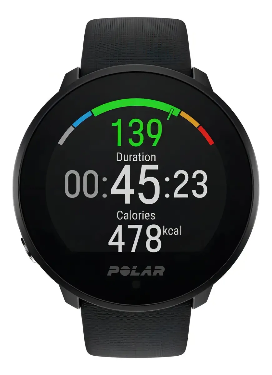 Relógio Polar Unite c/ Pulseira de Silicone Preta - POLAR UNITE C/ PULSEIRA SILICONE PRETA (TAM P/G)