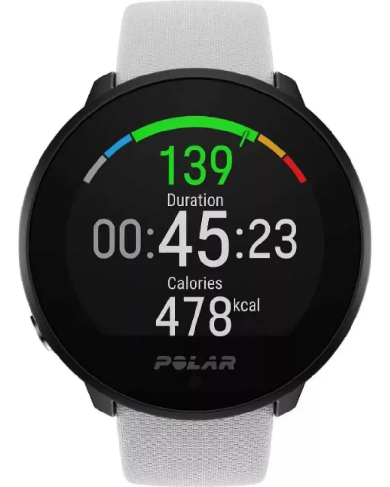 POLAR UNITE C/ PULSEIRA SILICONE BRANCA (TAM P/G)