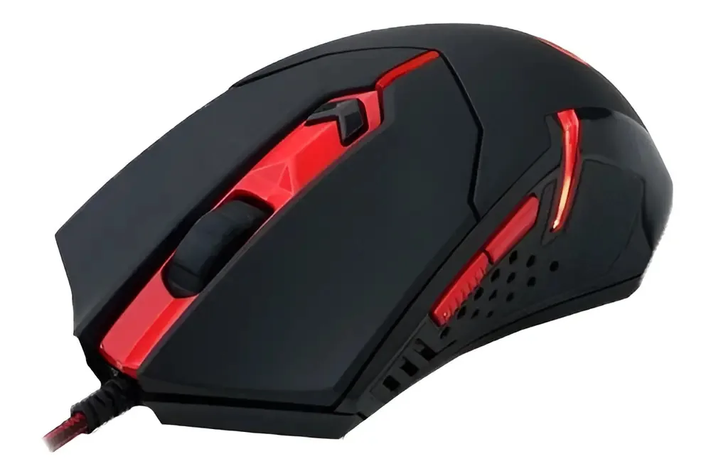 Kit Mouse E Mousepad Redragon 330x260x3mm, M601-ba Cor Preto