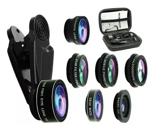 Kit de lentes 10 em 1 para celulares e tablets