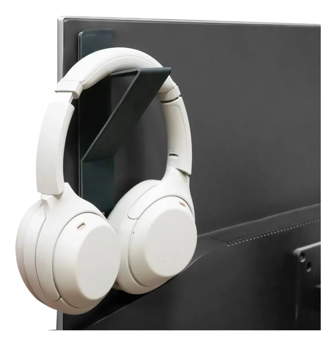 Pacote Geekria com 2 Suportes para Fones de Ouvido em Couro Vegano para Família, Escritório, Compatível com Sony Wh-1000xm5, Bose Qc45, Qc35 Ii Gaming Headset (preto)