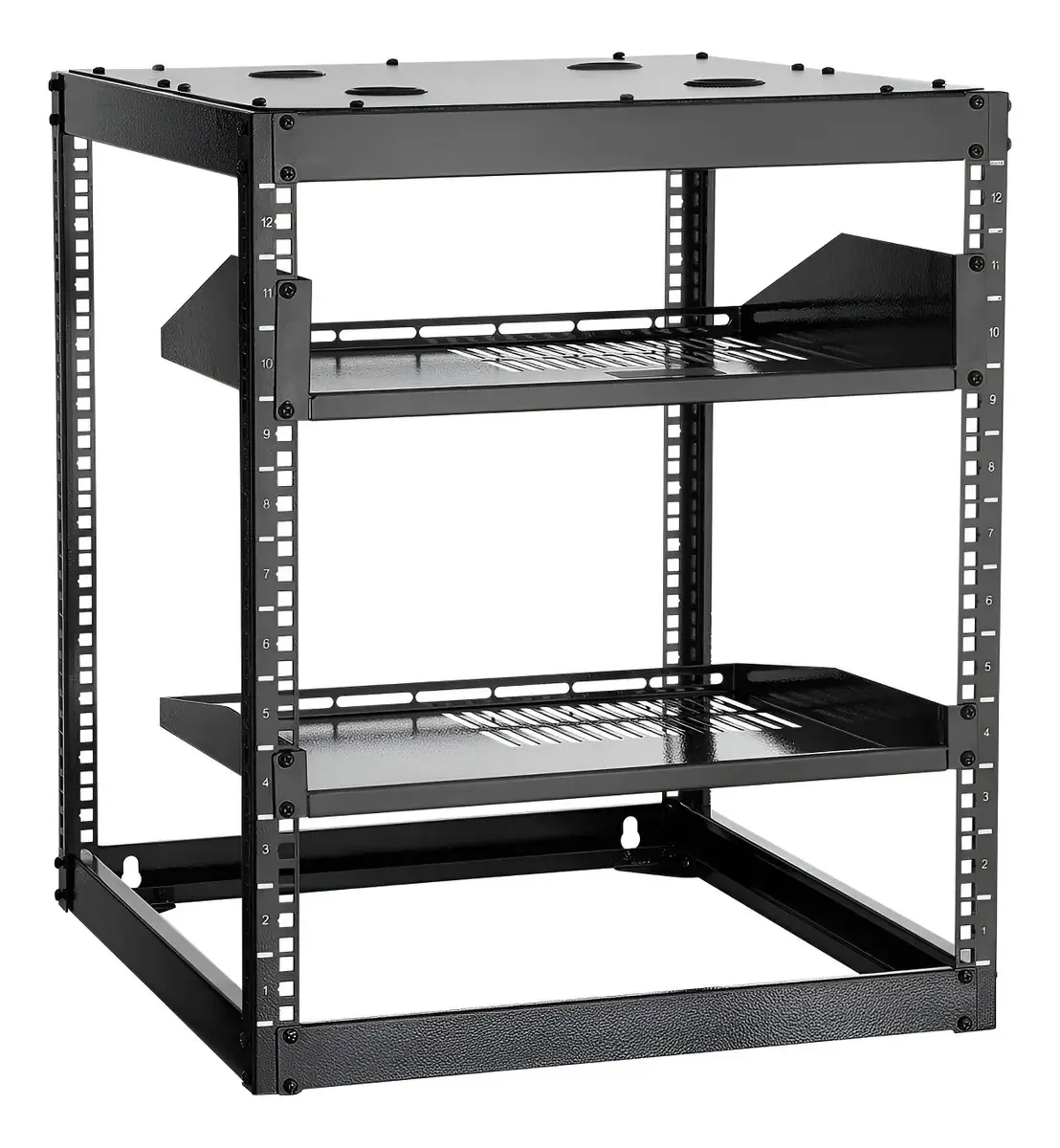 Rack de servidor 12u Open Frame de 23 Deep Black