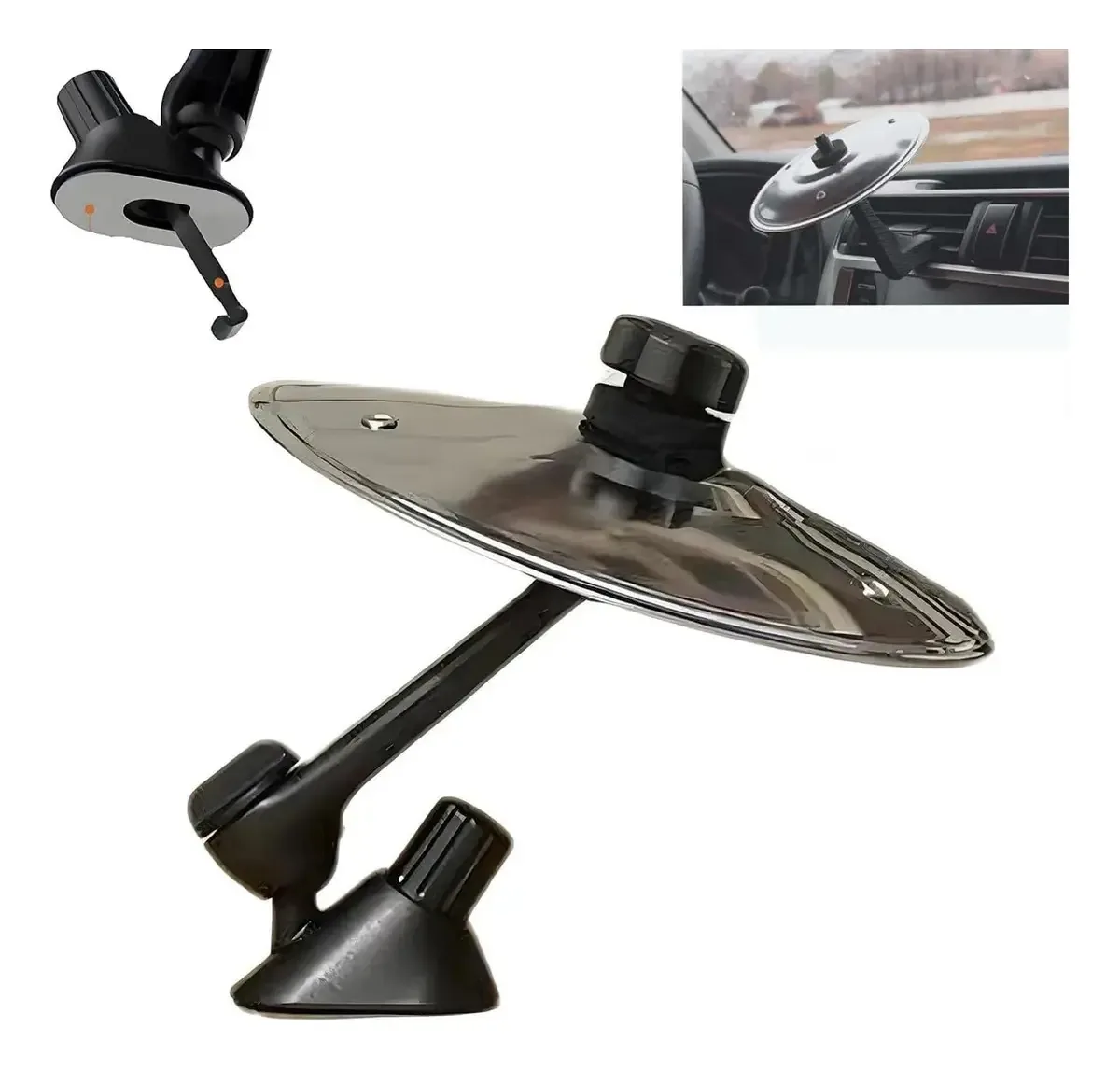 Kit de pratos para carro Vidabee: Main Crash Cymbal + Companion Cymbals - Sistema de percussão para ventilação com proteção anti-capacete e material anticorrosivo