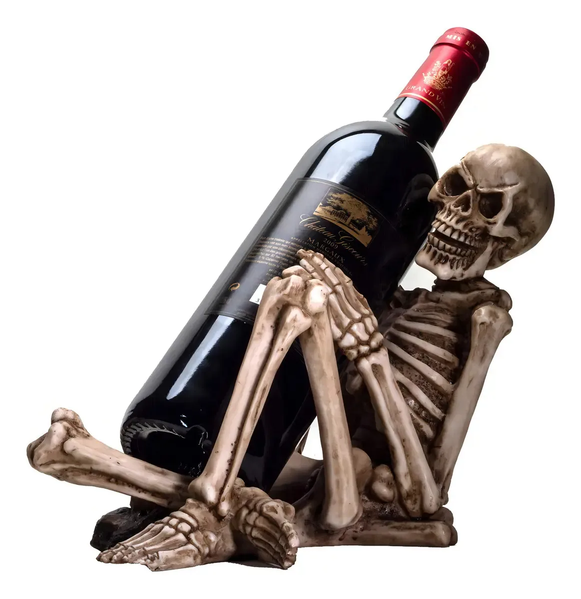 Suporte para garrafas de vinho Pacific Trading Skeleton, D