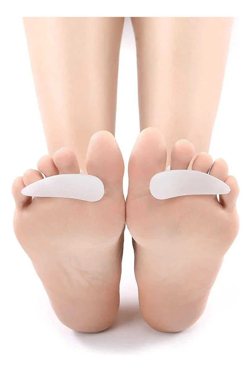 Separador de dedos DOMG para manicure e pedicure branco liso 1