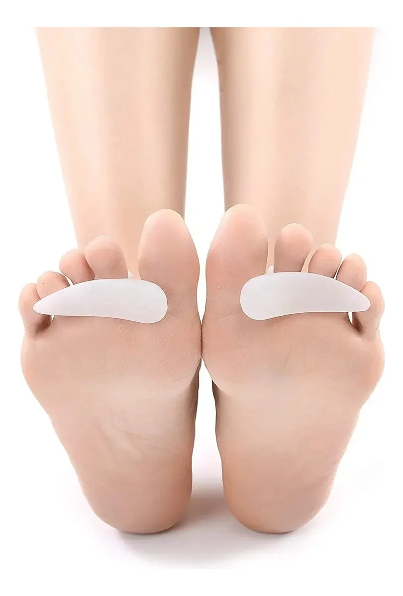 Separador de dedos Domg Smooth White para manicure e pedicure