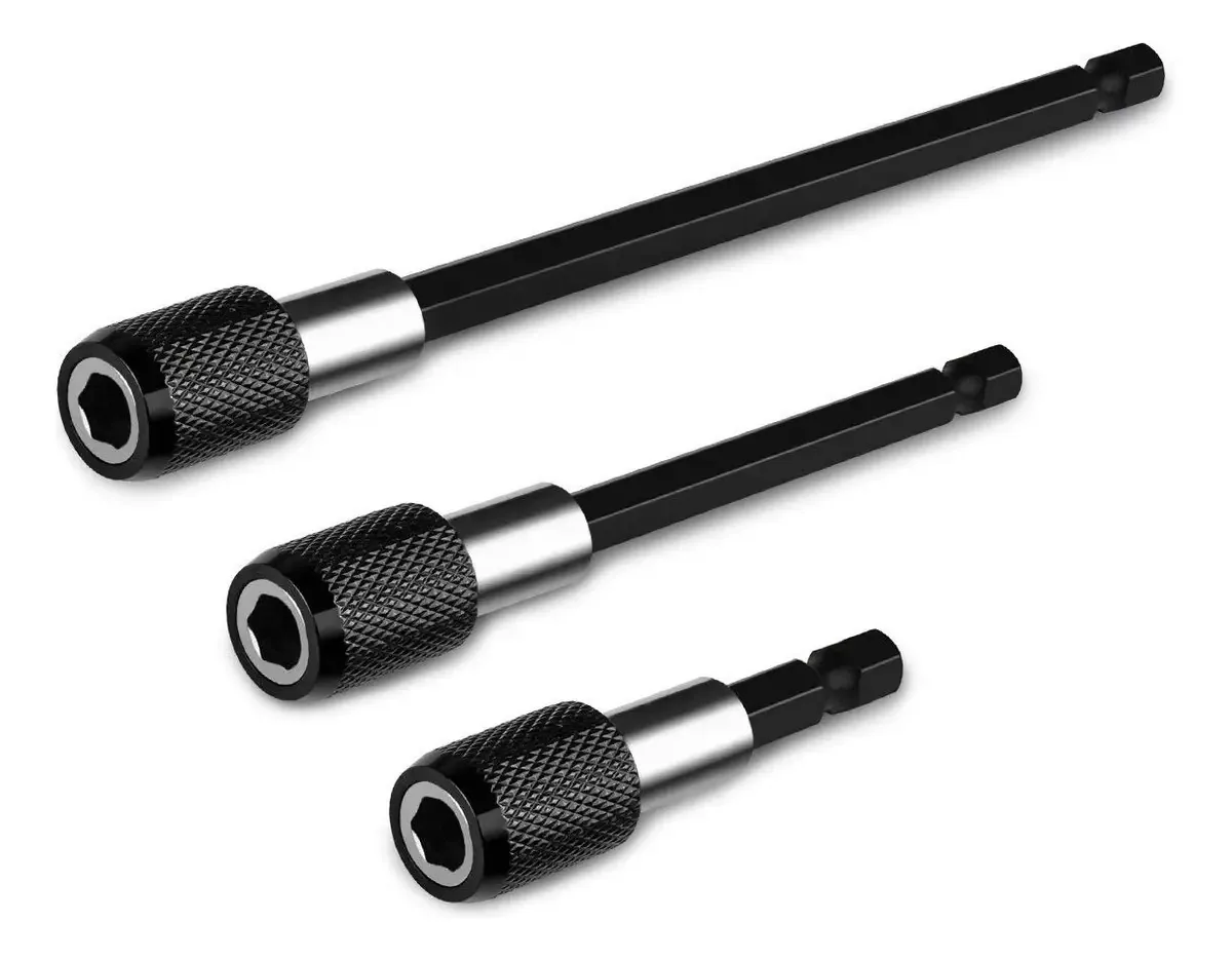 Conjunto de 3 adaptadores de chave de fenda magnética