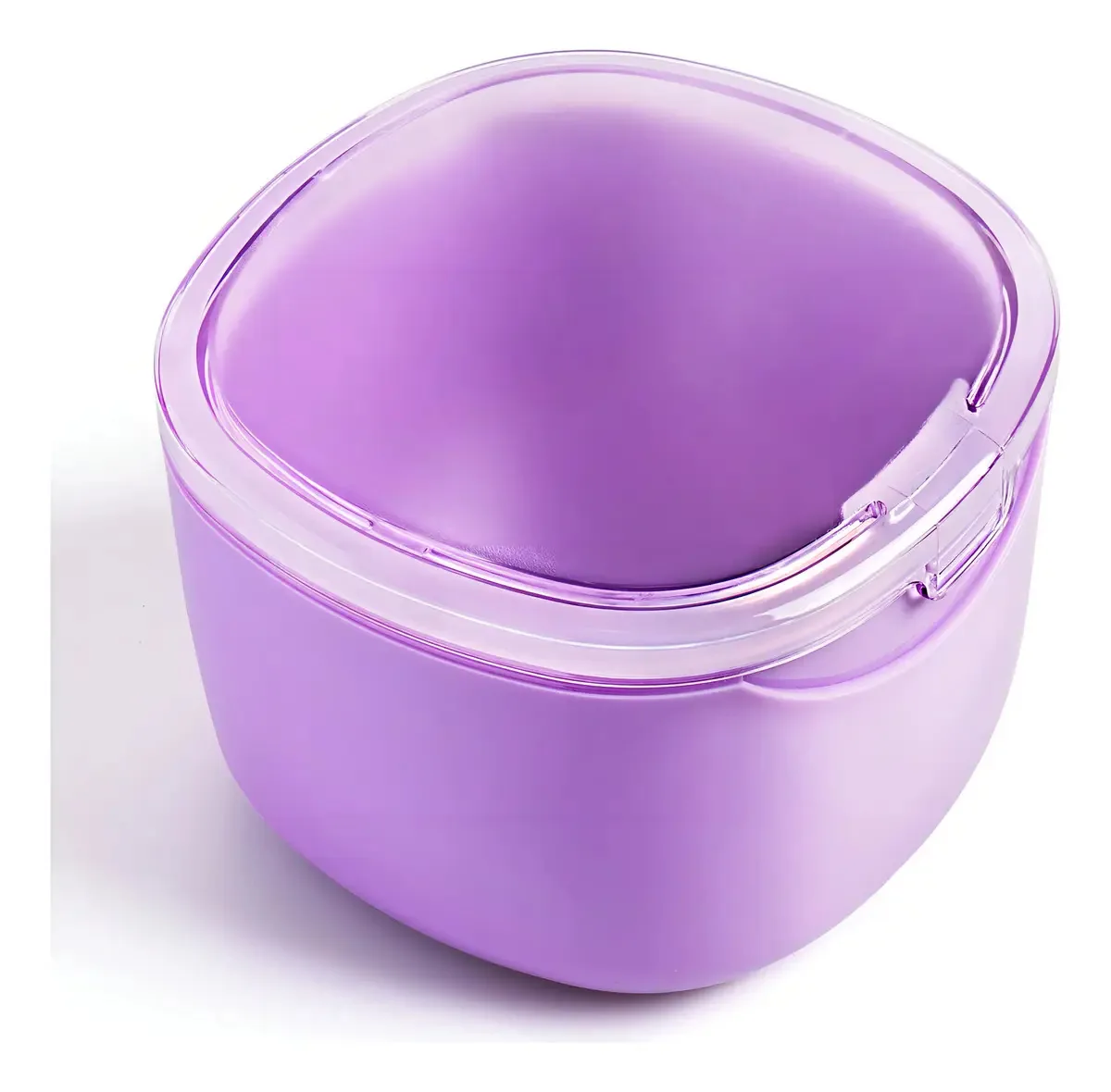 Caixas para retentores ortodônticos Uouovo Uouovo_denture_bath_case_1 Cor roxa