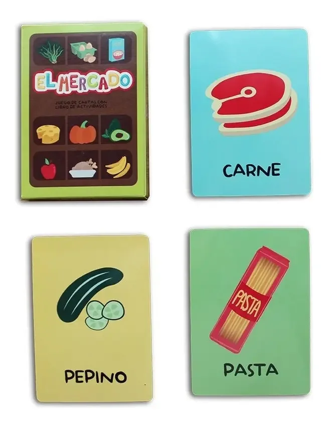 Pictograma de aprendizagem de cartas didáticas educacionais para crianças