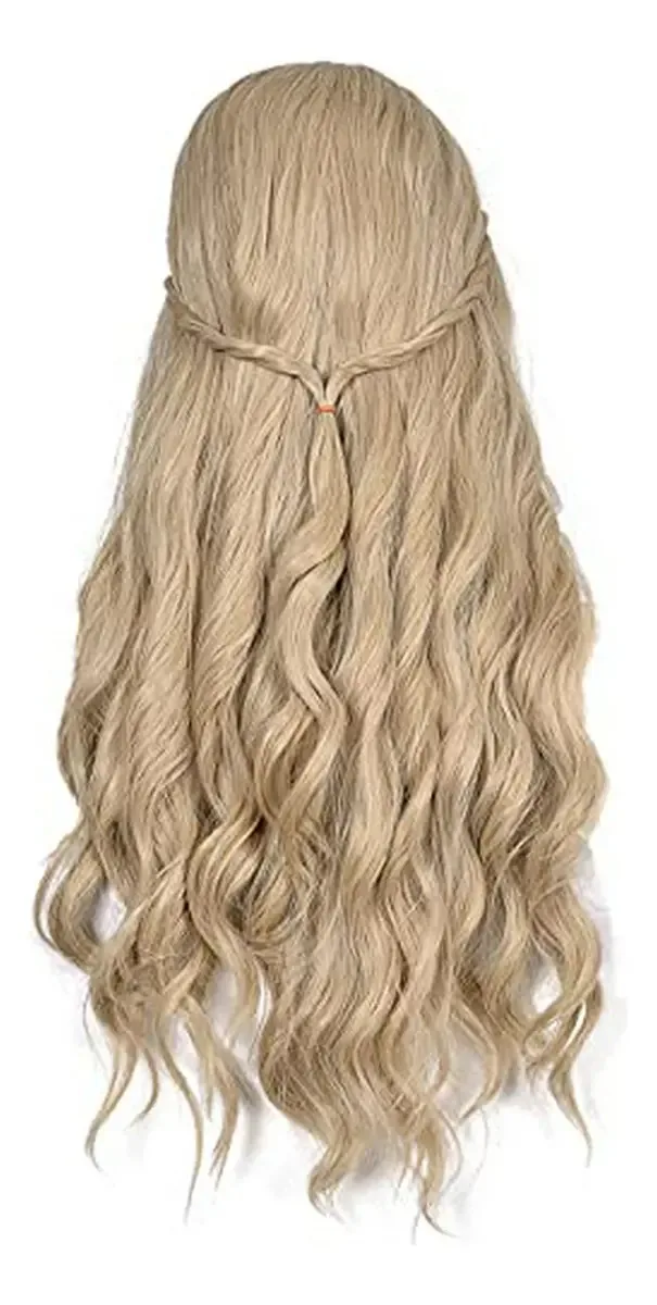 Perucas de cabelo sintético natural longo encaracolado Morvally Ondu